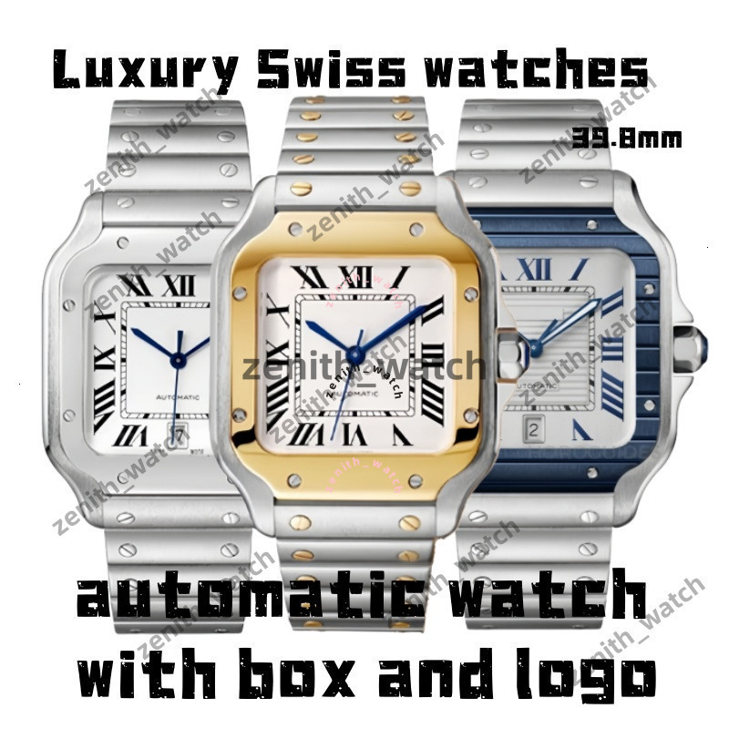 AAA Mens Watch Designer Santossly Watch Man Women Watch Classic Top Quality Watch 39mm Automatic Watch Date Waterproof Watch Chronograph Multifunctional Watches