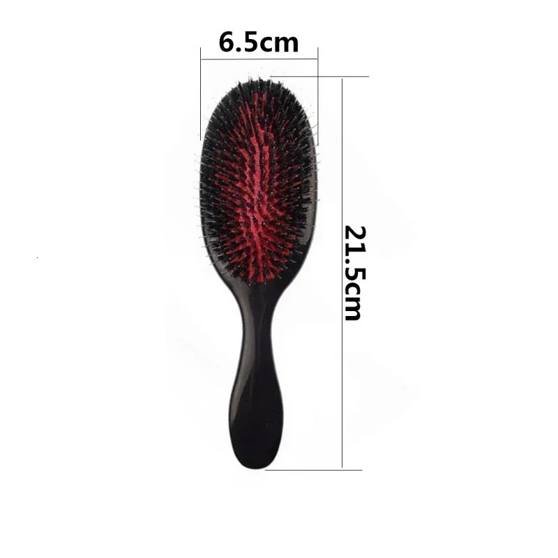 Salon Boar Bristle Hair Extension Brush Hairdressing Detangling Brush Combs Head Scalp Massager Brush Comb Anti Static Hair Comb 251011