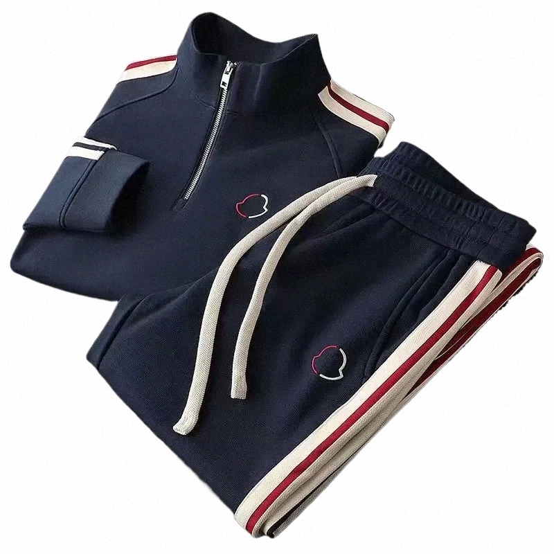 2024 New Men's Tracksuit 2 Piece Set Black Jogging Suit Men Fashion Clothing Streetwear Clothes Sweat Suits Running Clothes Plus Size M-4XL s86v#