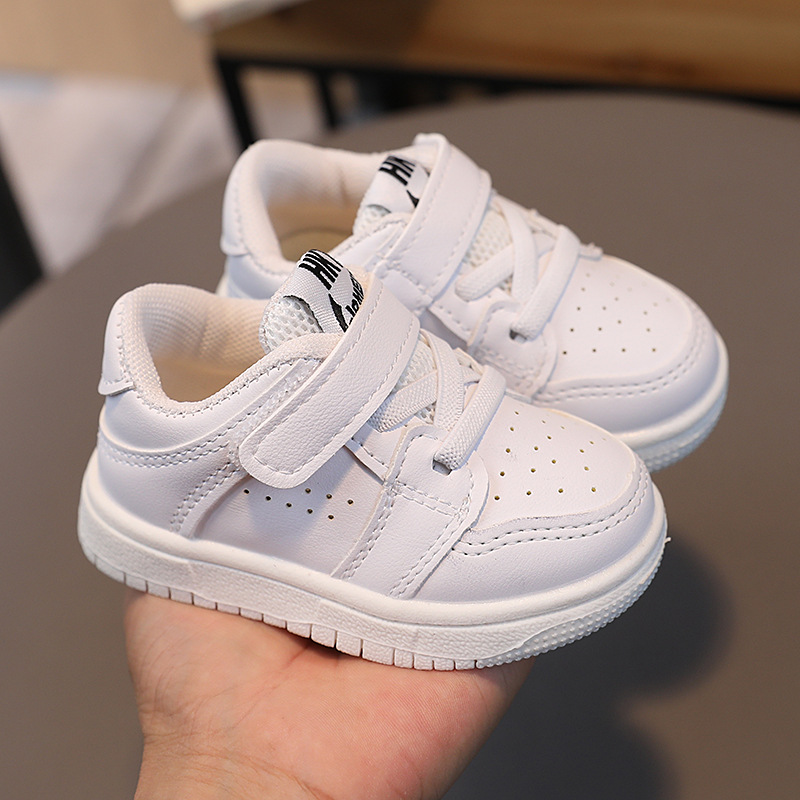 Toddler s Infants Fashion Design Walking Shoes Sneakers White Pink Black Casual Shoes snest Newborn Children Outdoor Board Shoes Sizes US1CUS9C K01037