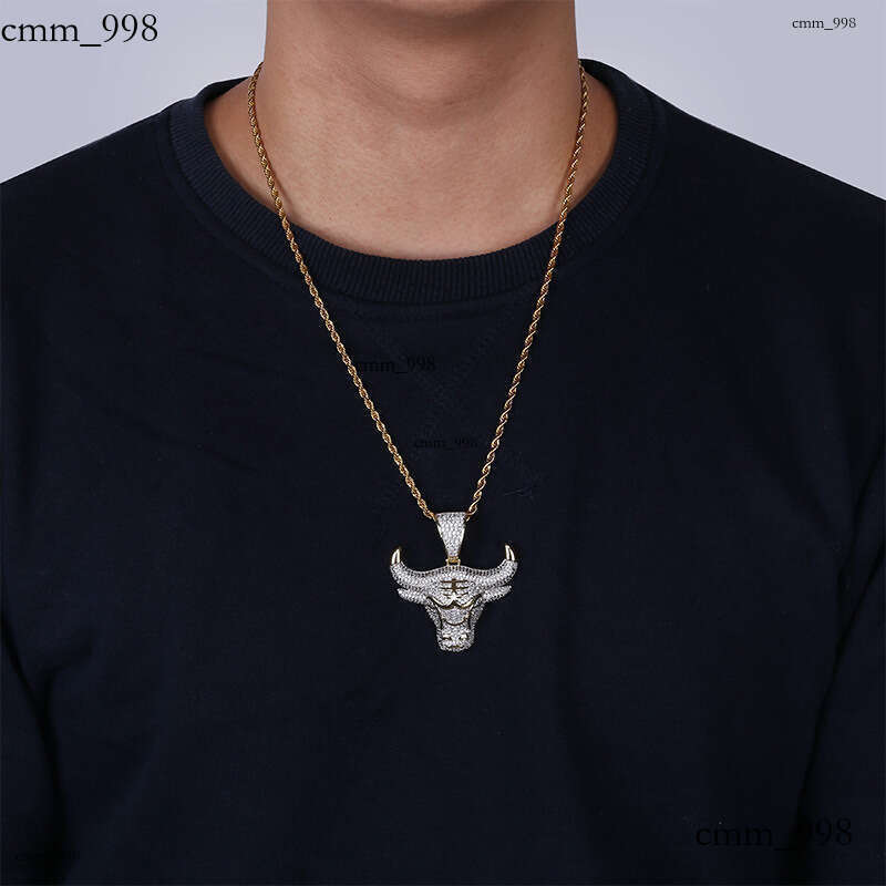 Hip Hop Zodiac Bull Head Personality Pendant Unisex Trendy Accessories