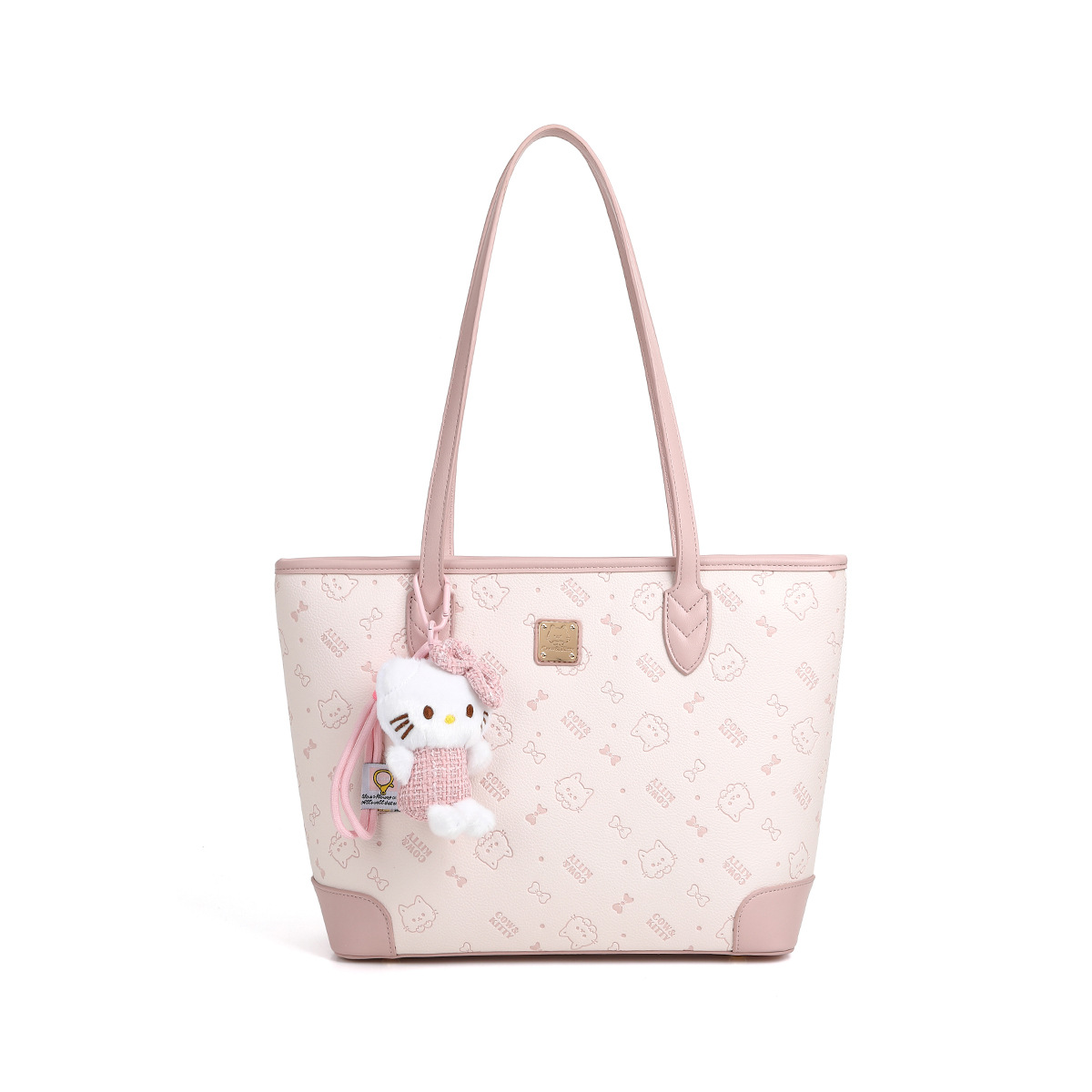 free shipping designer bags Cow & Kitty designer bag free shipping Versatile Large Capacity Commuter Student Handbag Cartoon Printed Tote Bag for woma