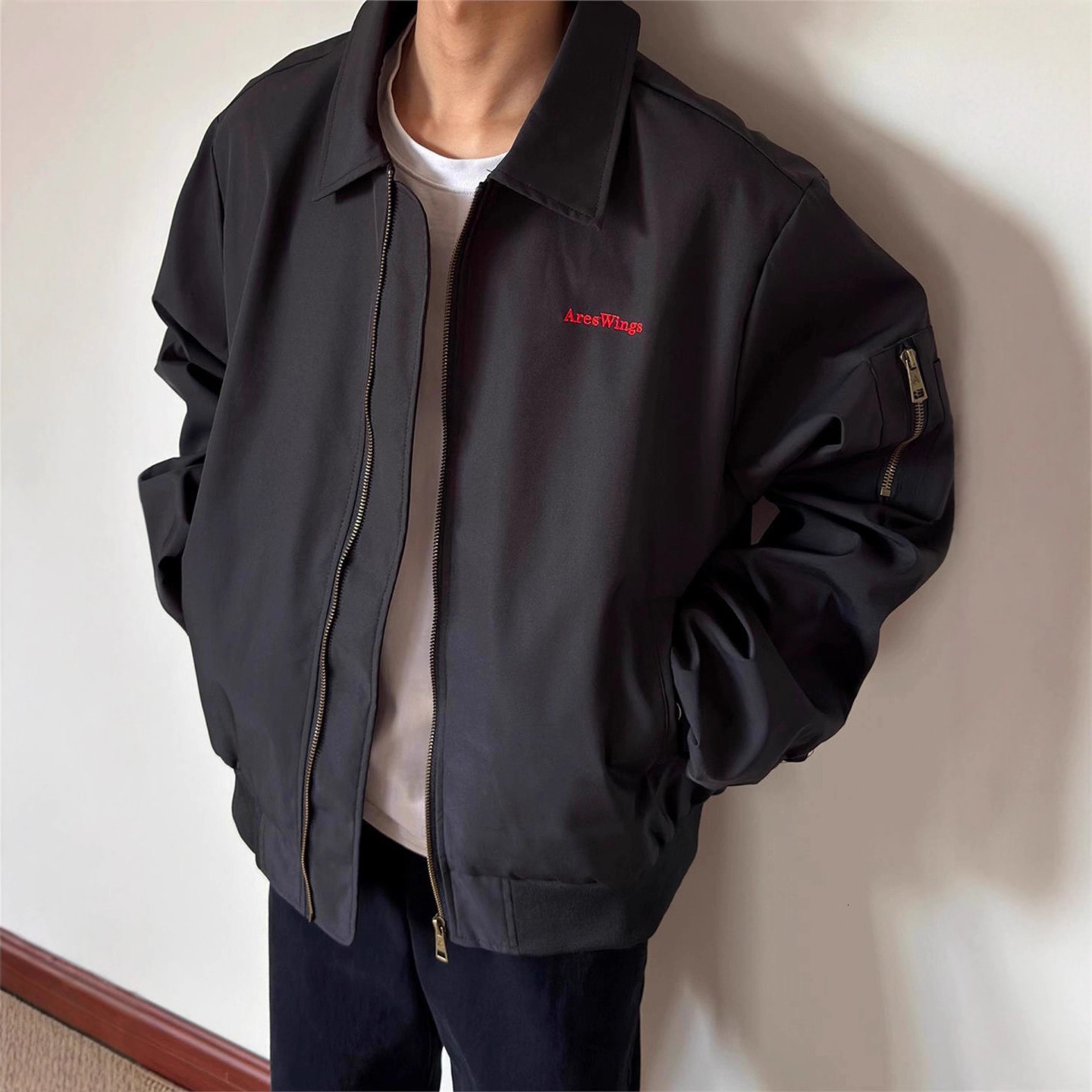 Spring And Autumn American Retro Embroidered Bomber Jacket Jacket Men For Men Designer Jacket And Women Loose Trendy Brand Versatile Couple Baseball J