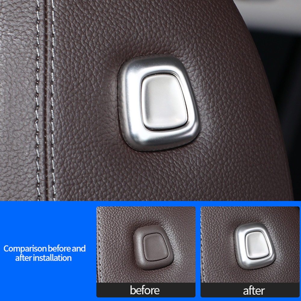 Car Seat Headrest Button Cover Trim for Mercedes-Benz GLE350 W167 GLE450 53 580 63 AMG S GLS450 X167 Interior Accessories