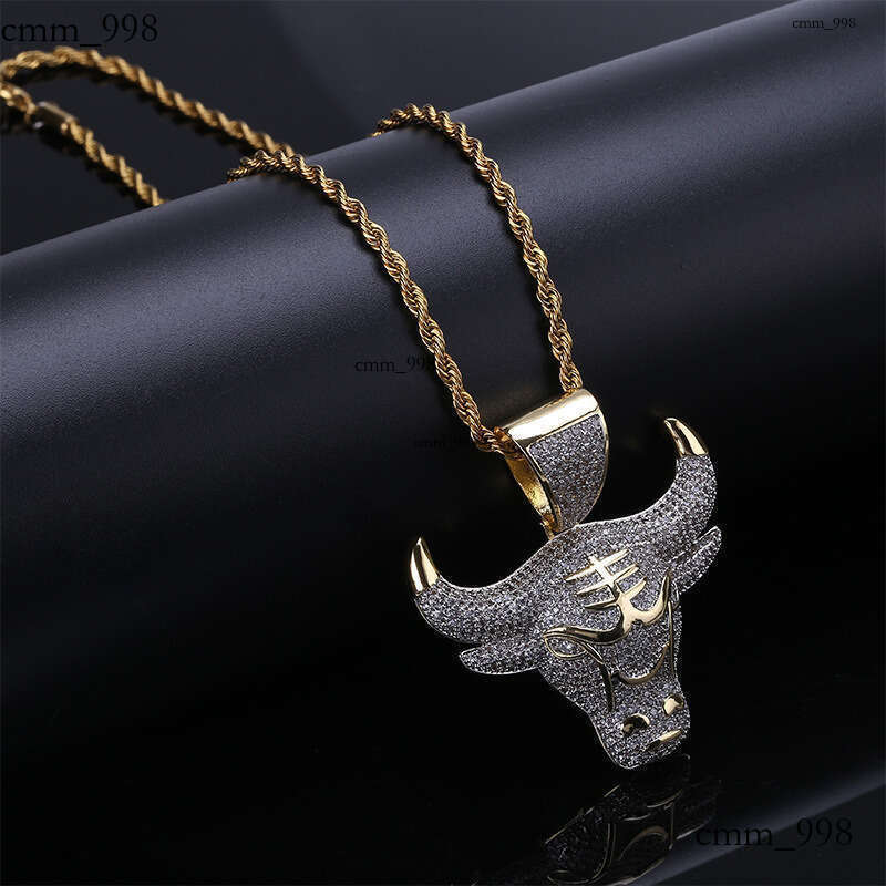 Hip Hop Zodiac Bull Head Personality Pendant Unisex Trendy Accessories