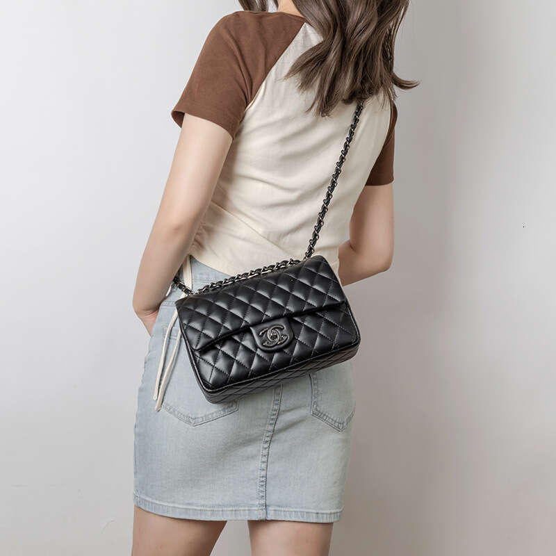 designer bag Luxury bag CF Classic Quilted Chain Versatile Genuine Leather Crossbody Small Chanel Style High-Quality Texture Women's Bag