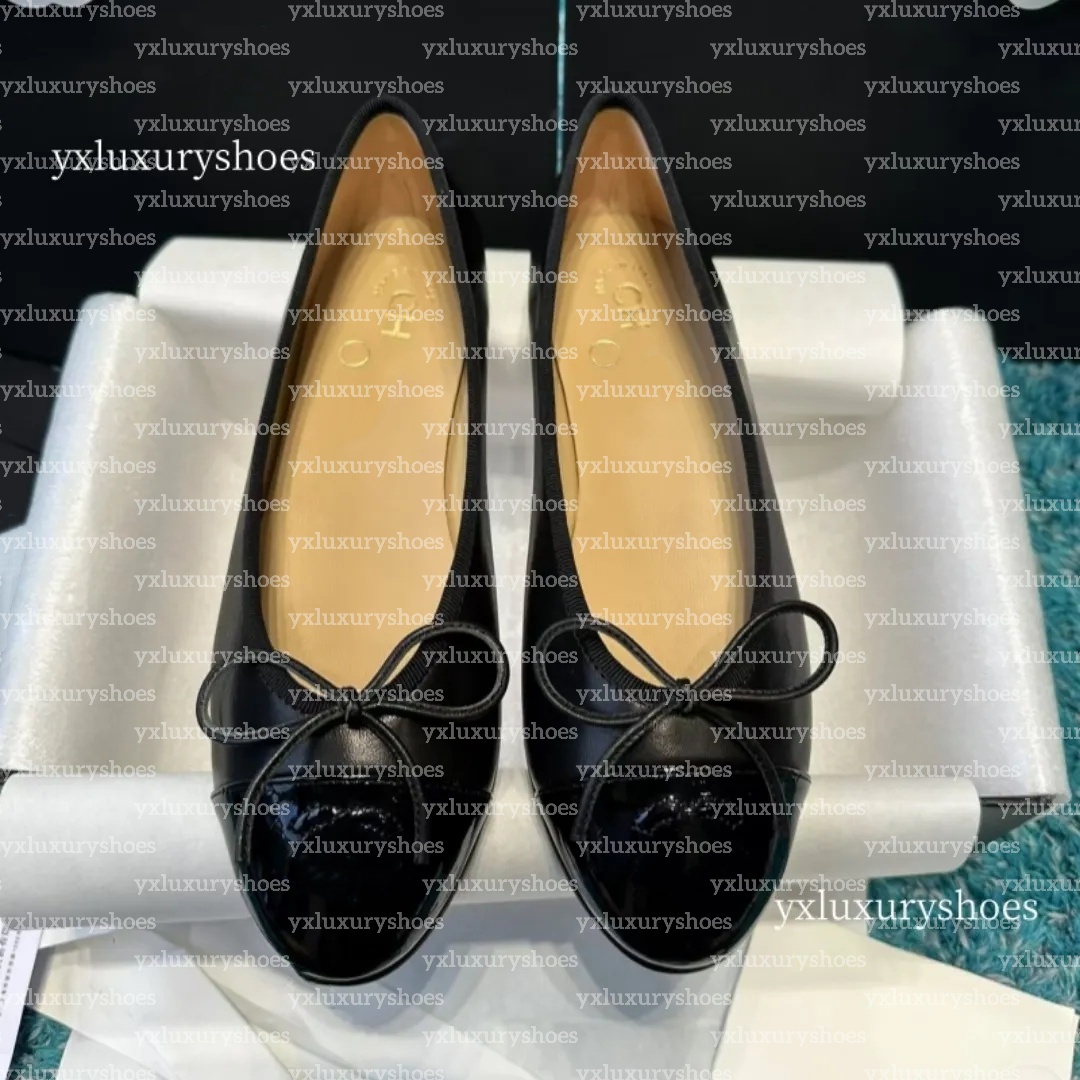 2024 Paris Designer new ballet flats Fashion casual women's multi-color flat boat Women luxury leather shoes sizes 35-41