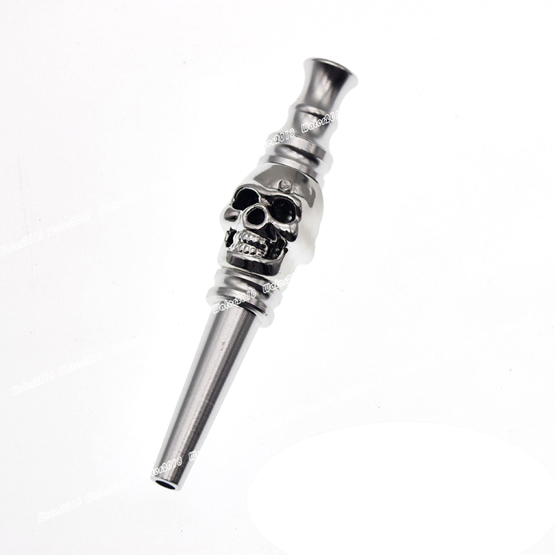 88MM Color Skull Pipe Outdoor Portable Metal Cigarette Holder Smoking Accessories Creative Gift