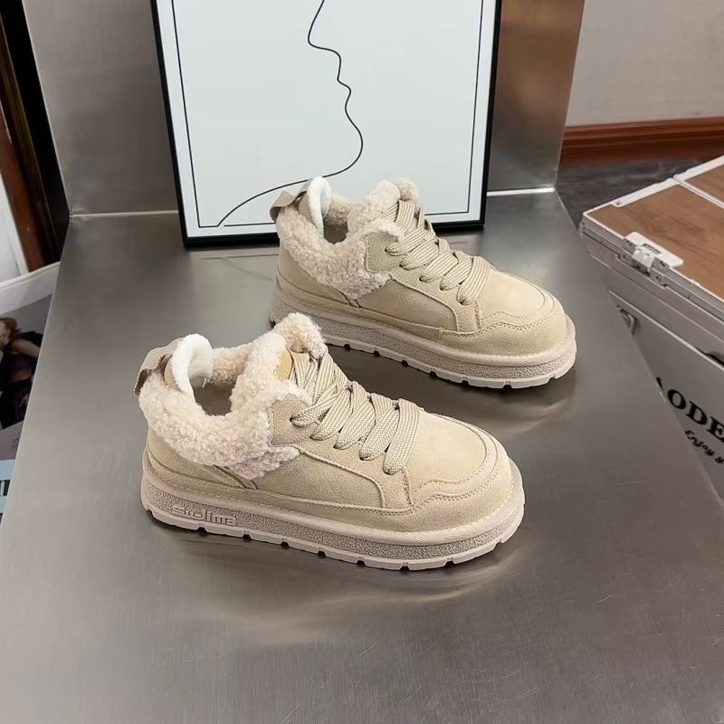 New free shipping designer boots for womens snow boots khaki brown beige New Fashionable Thick Bottom and Velvet Thick Warmth Versatile Snow Boots