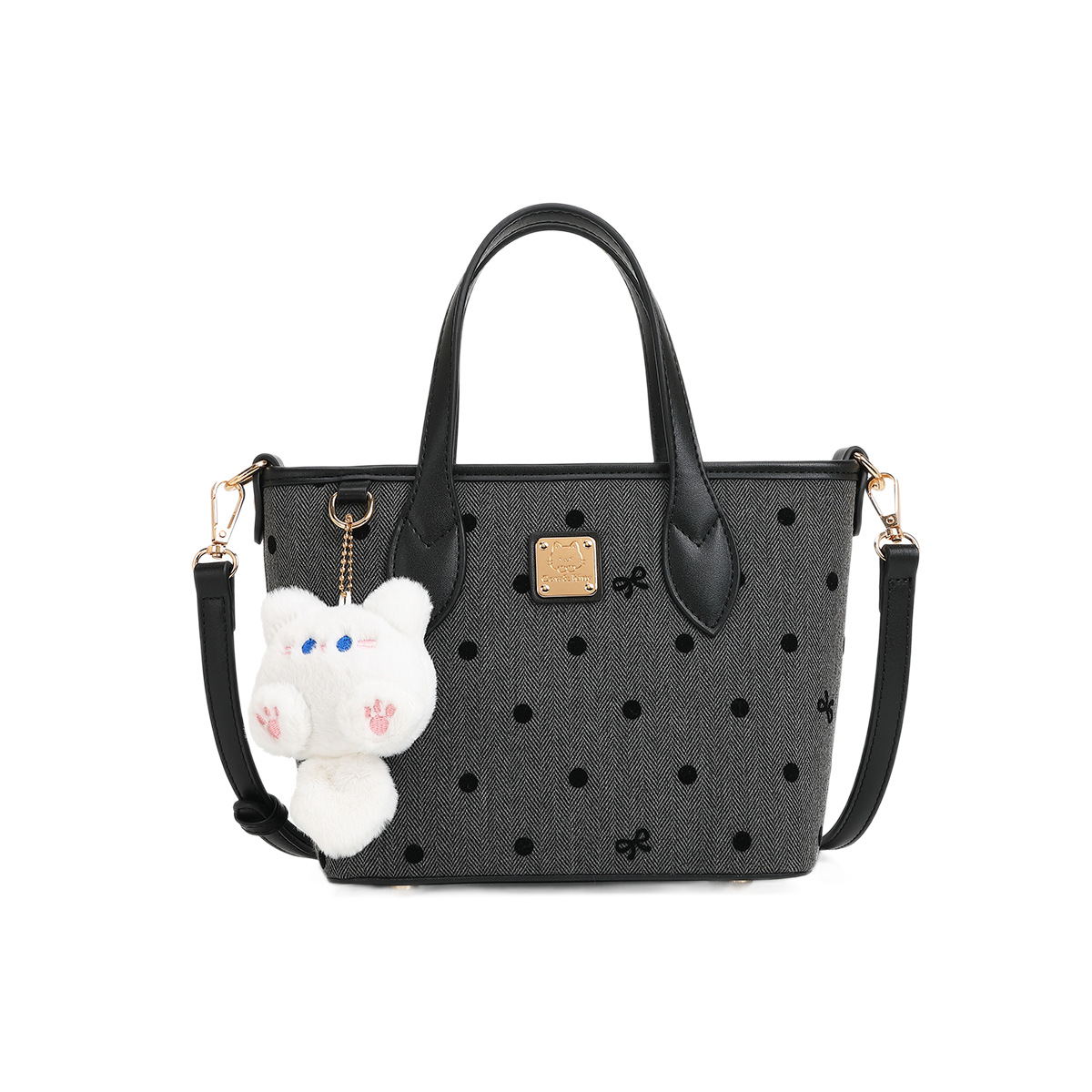 Cow Kitty Designer Tote Large Capacity Shoulder Women Cute Printed Bucket Bag for Shopping Commuting and Everyday Use 1100368158