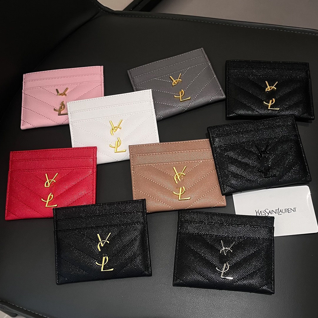 Card Holder Card Case Caviar Presbyopia L Family ys D Family MC Collection golf wallet porte carte card holder cardholder golf designer wallet c0