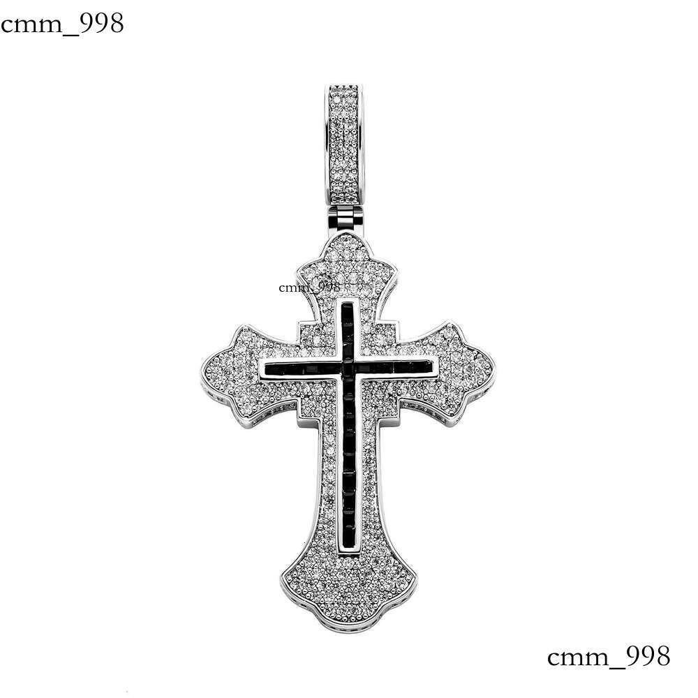 Cross Necklace Unisex Trendy Pendant Personality Full Dia Hip Hop Niche Fashion Accessories