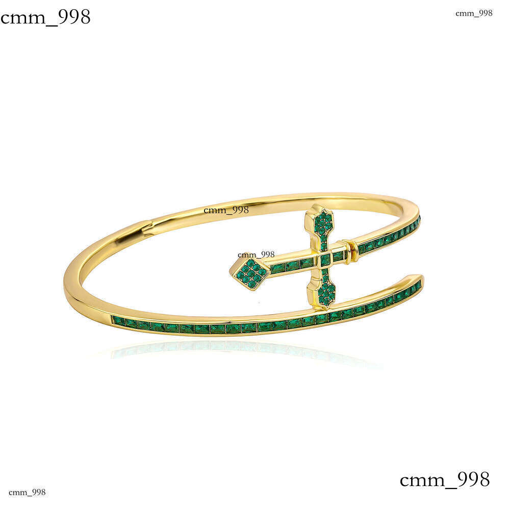 Sword of Justice Bracelet Live Mix and Match Style Textured Metal Cross Simple Color-Retaining Jewelry Accessories