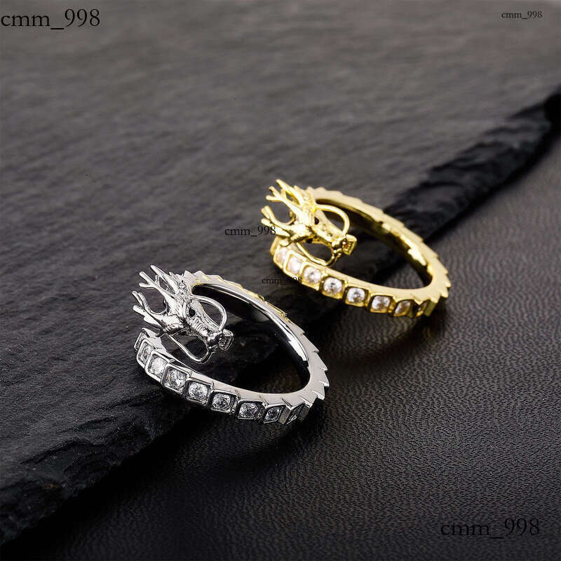 National Trend Three-Dimensional Dragon Chinese Style Hip-Hop Open Ring for Men and Women Daily Personality Trendy Match