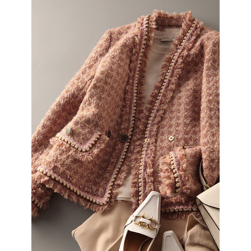 2025 autumn and winter new women's designer jacket, social luxury design design sense, niche French gentle temperament, light luxury high-end wom