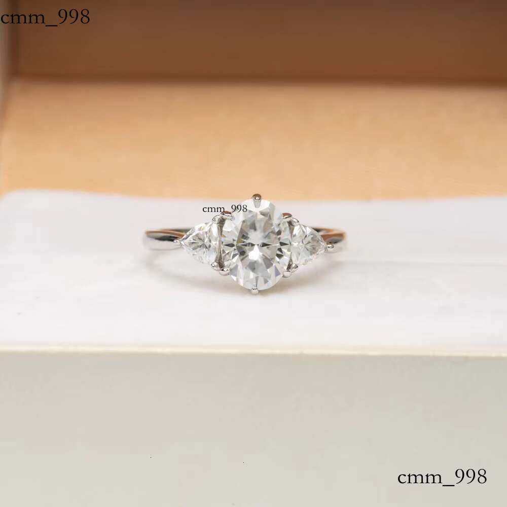 Vvs Engagement Sier Ring Wholesale Fine Jewelry Women Moissanite Wedding Rings