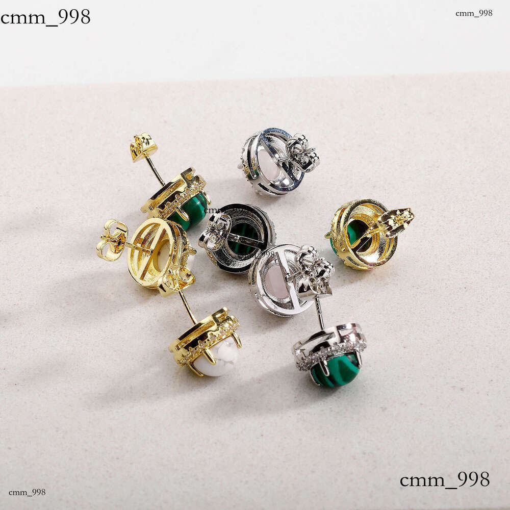 Natural Lapis Lazuli Sier Ball for Women, Light Niche Design, High-end Fashionable Temperament Earrings