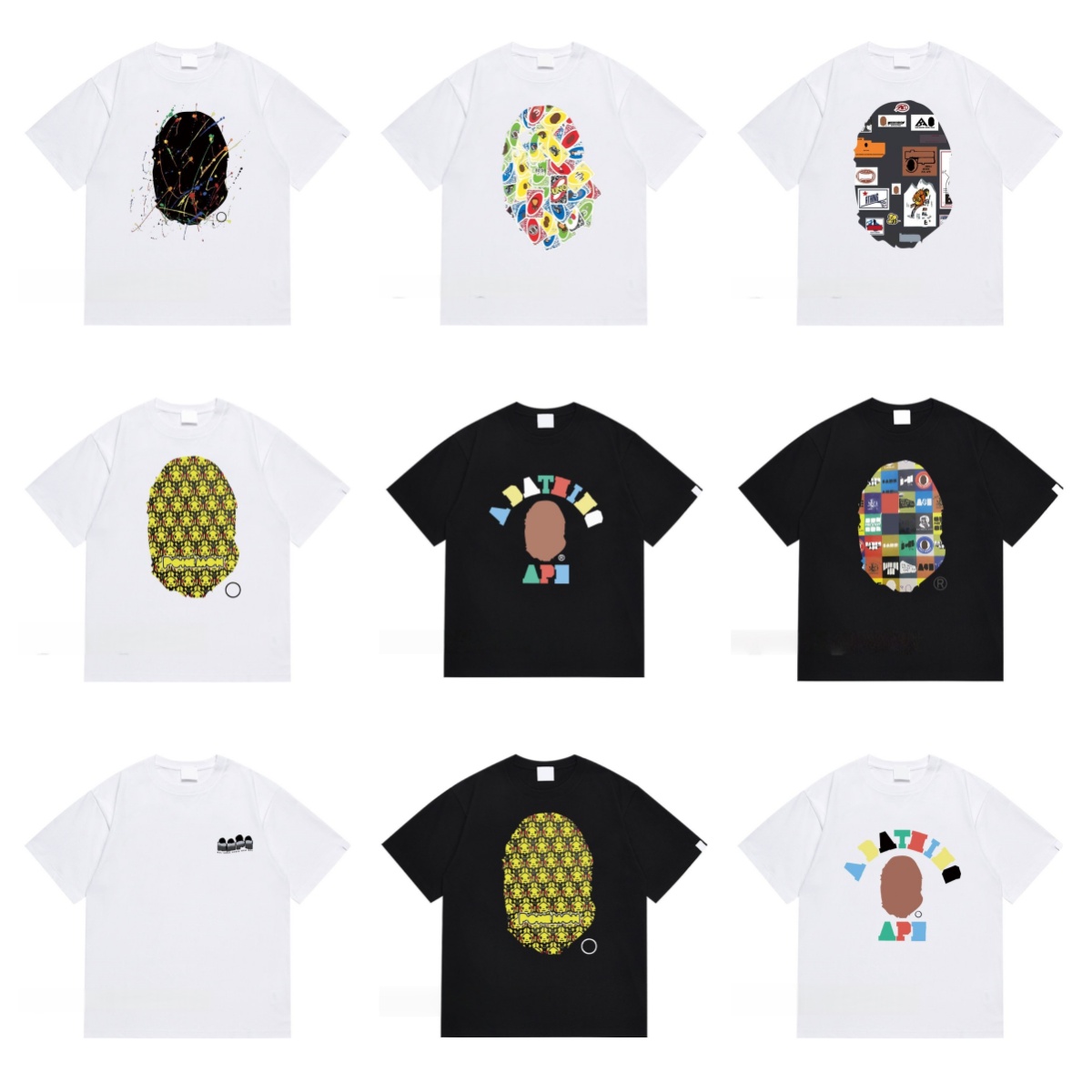 bapetshirtst Designer Mens t-shirt pure Tshirt cotton short-sleeved t shirt fashion casual mens and womens t-shirt couple unisex letters printed summer tees top