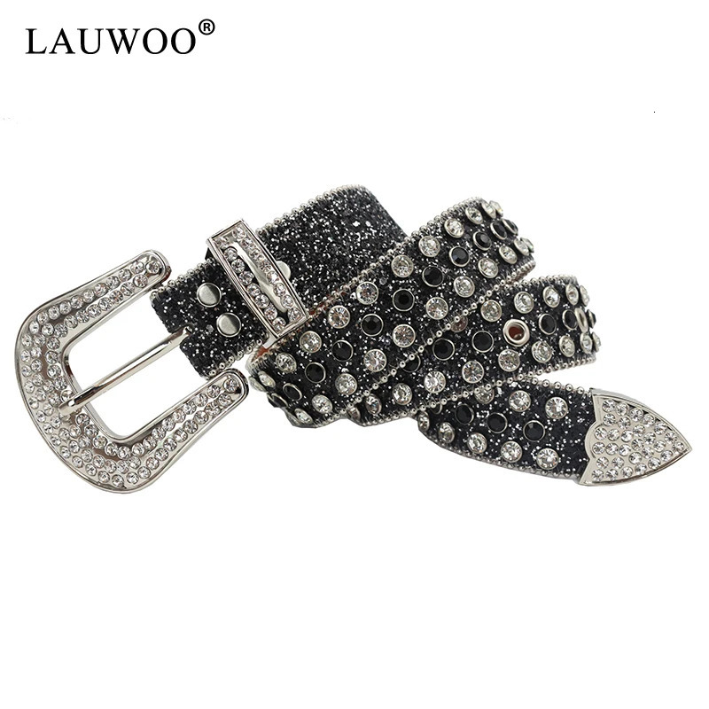 Rhinestones Belts Bling Strap Belt For Women Men Cinto De Strass Western Studded Belt Crystal Cowgirl Cowboy 251011