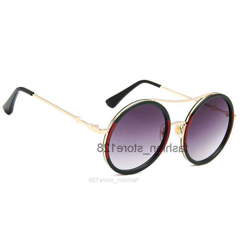 designer glasses round 2022 luxury sunglasses brand ladies oversized crystal women big frame oval mirror sun for gucciis guccily gg FMNQ