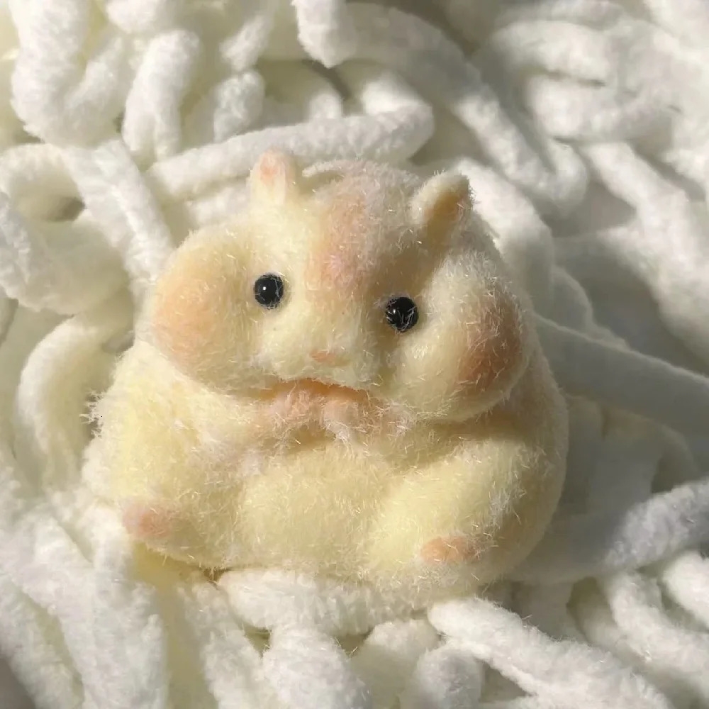 Taba Squishy Toy Mushy Silicone Mochi Toy Fuzzy Cute Hamster Handmade Fidget Toy Relief Stress Relax Gift 251011