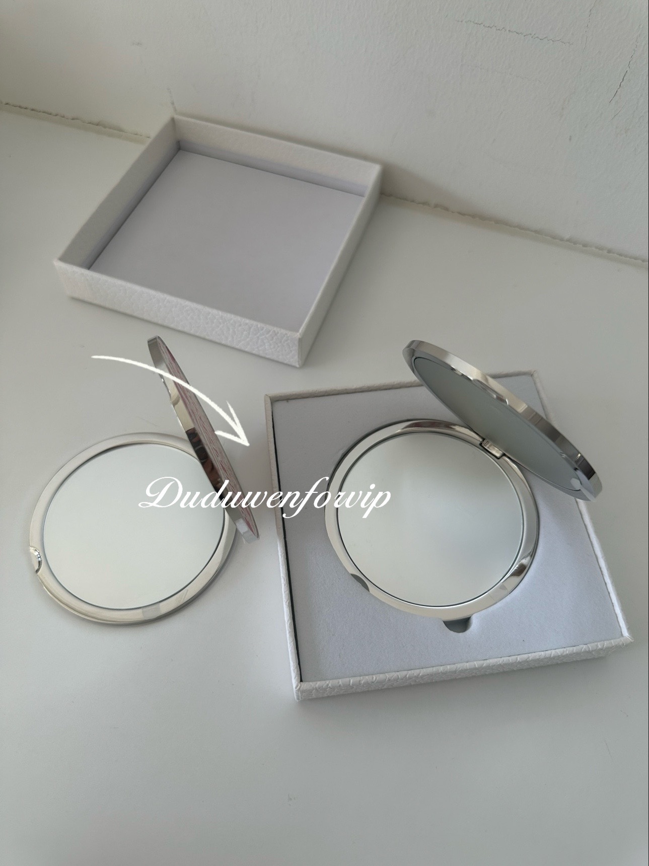 party gift Makeup Mirror metal fashion tiger Vintage style double side mirror fashion Cosmetics Tools with gift Box