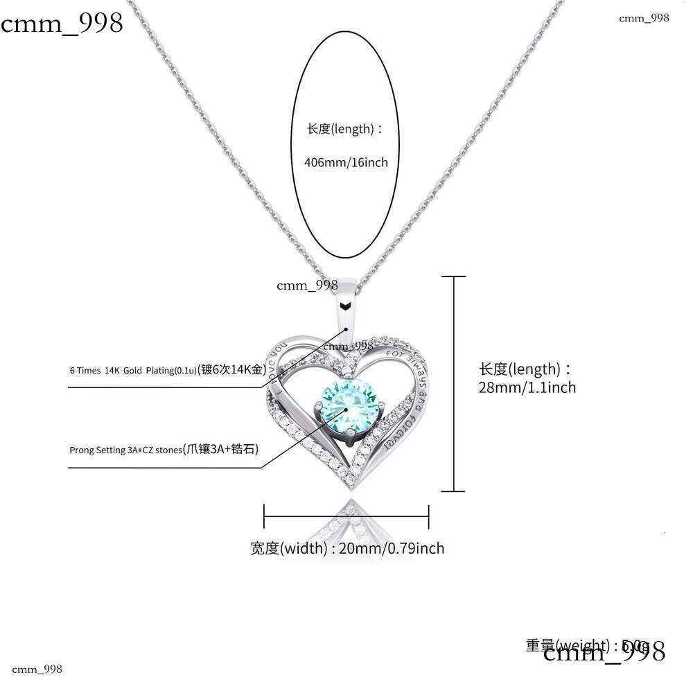 Valentine's Day Sier Heart Pendant Personality Hip-Hop Braided Chain Necklace Jewelry