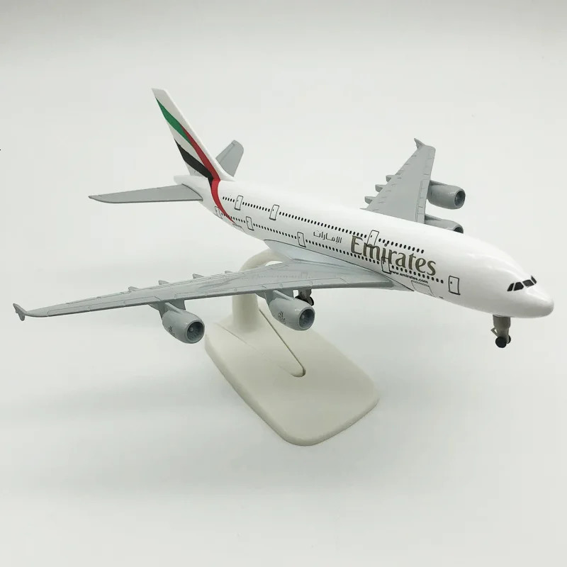 JASON TUTU 20CM United Arab Emirates Airline airbus A380 Plane Airplane Model Aircraft Model Diecast Metal Planes Collect Gifts 251011