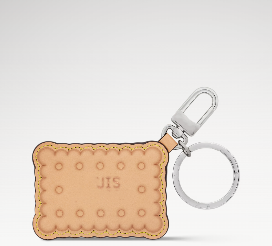 Keychains Lanyards With BOX New BISCUIT Designer Keychains Silver Plated Stainless Steel Fashion Lanyards Women Bag Charms Keychain High Quality Accessories