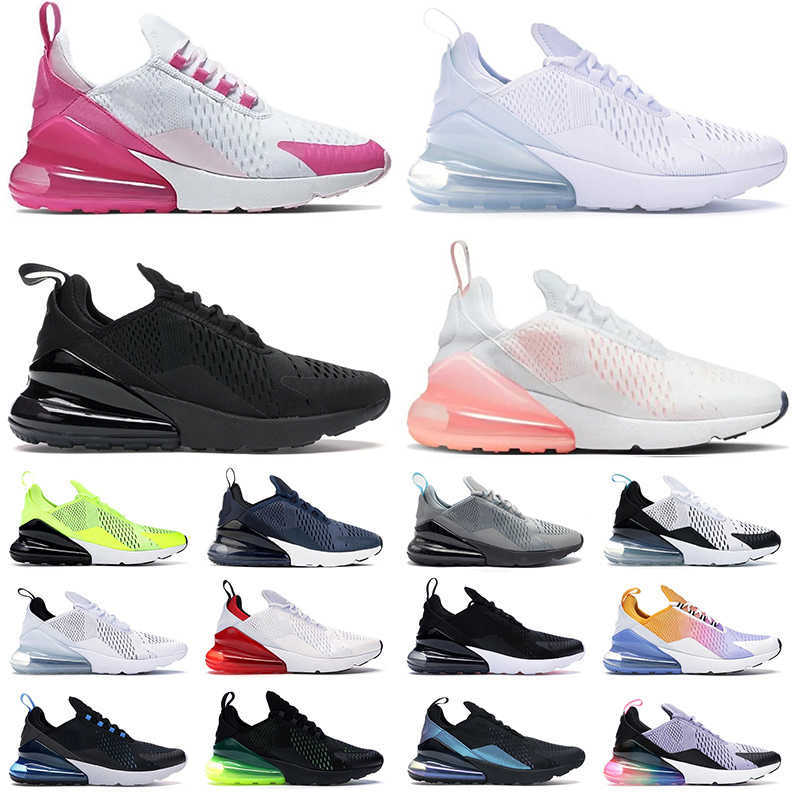 270 Trainers Mens Womens Running Outdoor Shoes 270s Designer All Black White Navy Blue Photo Bule Cool Grey Rose Pink Red Men Woman Sneakers Size 3645