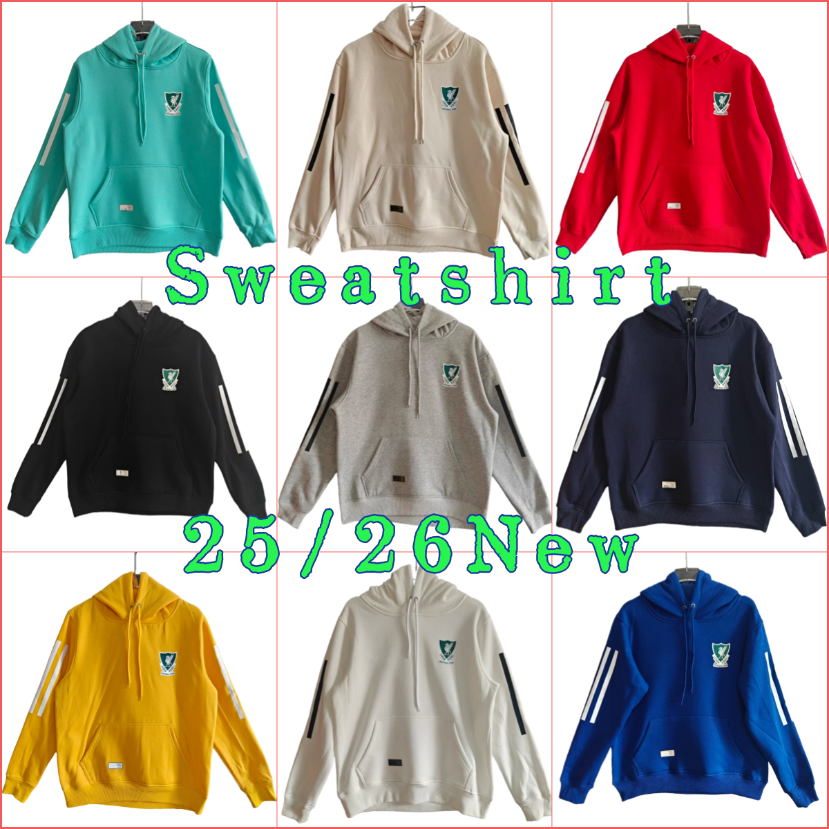 2025 2026 LFC sweatshirt long hoodie long sleeve suit kit uniform chandal adult sweatshirt Sweater long sleeved men LFC sets