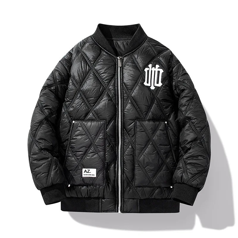 Winter mens cotton jacket standup collar baseball jacket mens cotton jacket 251011