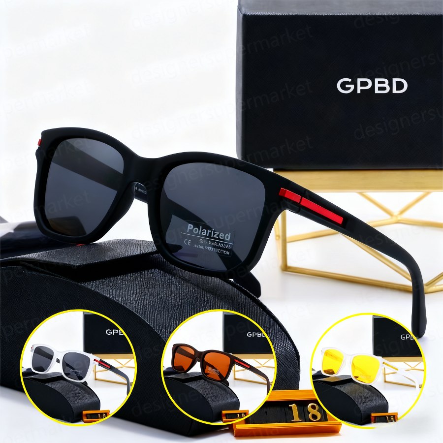 Luxurys Designer Men Women Sunglasses Polarized Adumbral UV400 Eyewear Classic Brand Eyeglasses Male Sun Glasses Metal Frame with Box