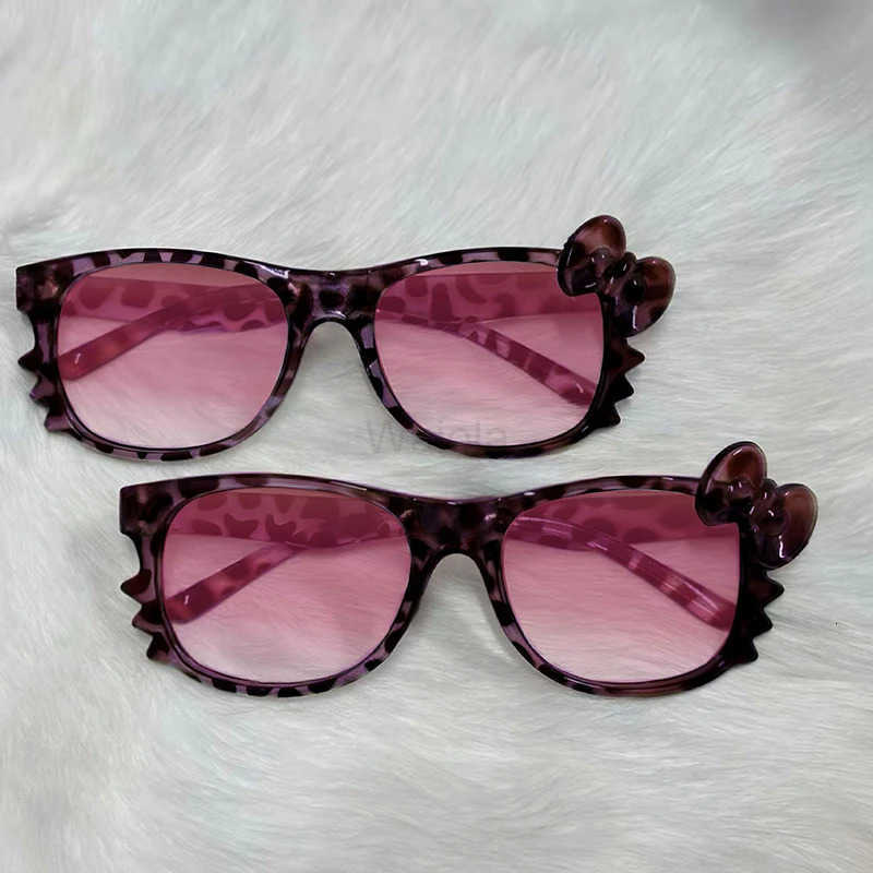 Sanrio Hello Kitty Leopard Print Eyeglass Frame Cute Hot Girls Y2K Vintage Sunglasses Party Costumes Cartoon Anime Decor Gifts L251013