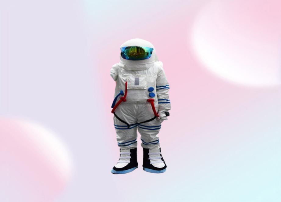 2018 High quality Space suit mascot costume Astronaut mascot costume with Backpack gloveshoes5896041
