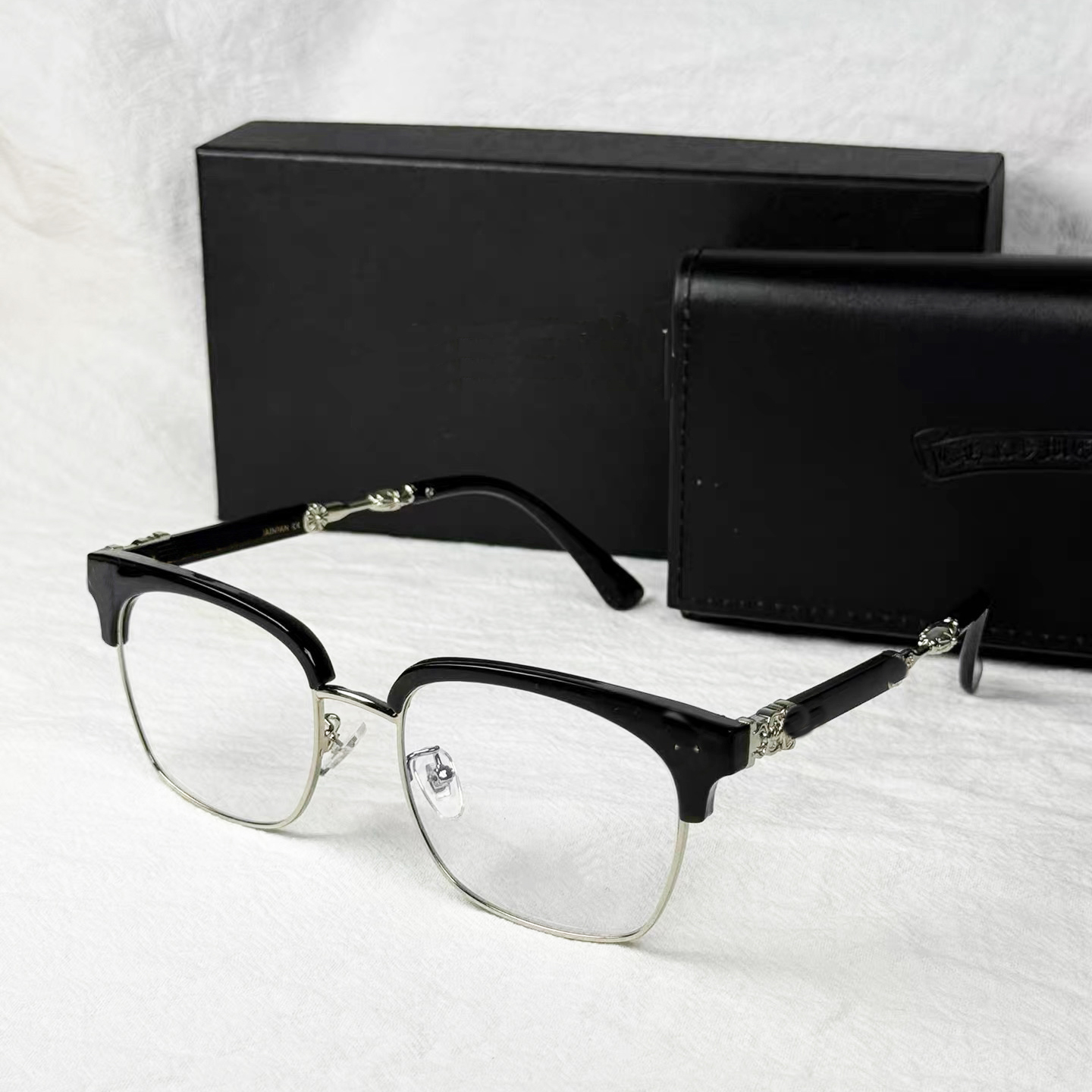 Chrome Sunglasses Cross Sunglasses Luxury Designer Glasses Sunglasses For Women glasses Frames Men Fashion Plate a11 Eyeglass clear glasses