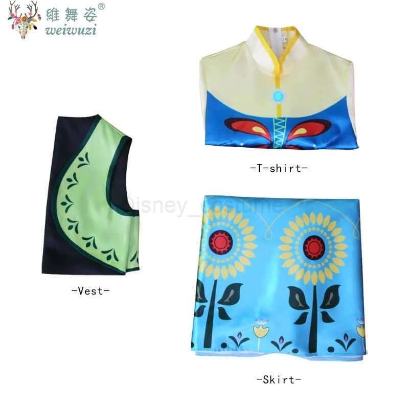 Disney New Movie Snow Princess Blue Luxury Dress Cosplay Costume Queen Halloween Costume Party Masquerade Gown Stage Perfermance Outfit H251013