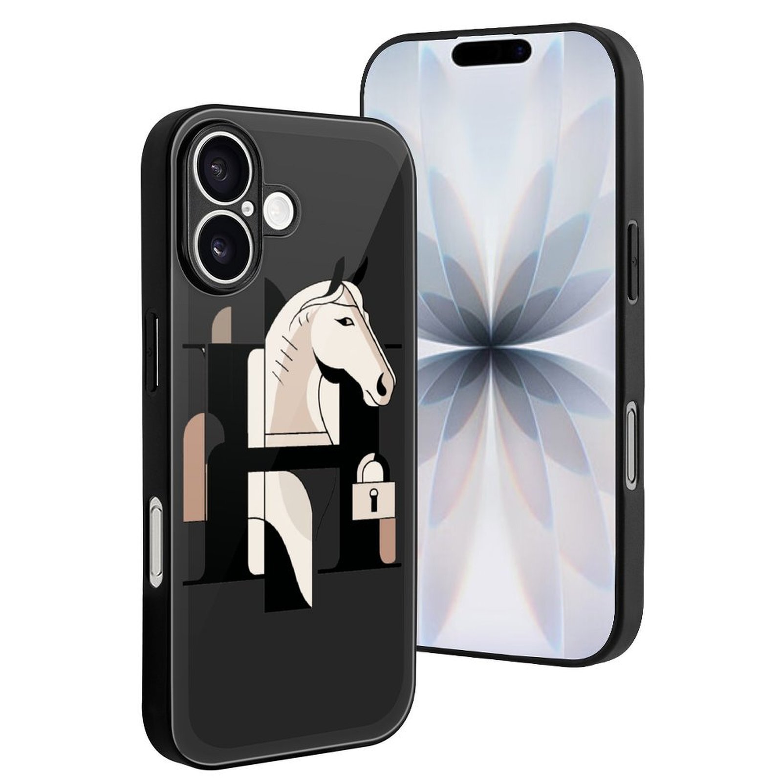 Her horse H Designer iphone case 17 16 15 case luxury case for iPhone 17 16 15 Pro Case: Customized glass style Phone Cases Slim Anti Yellowing Milita