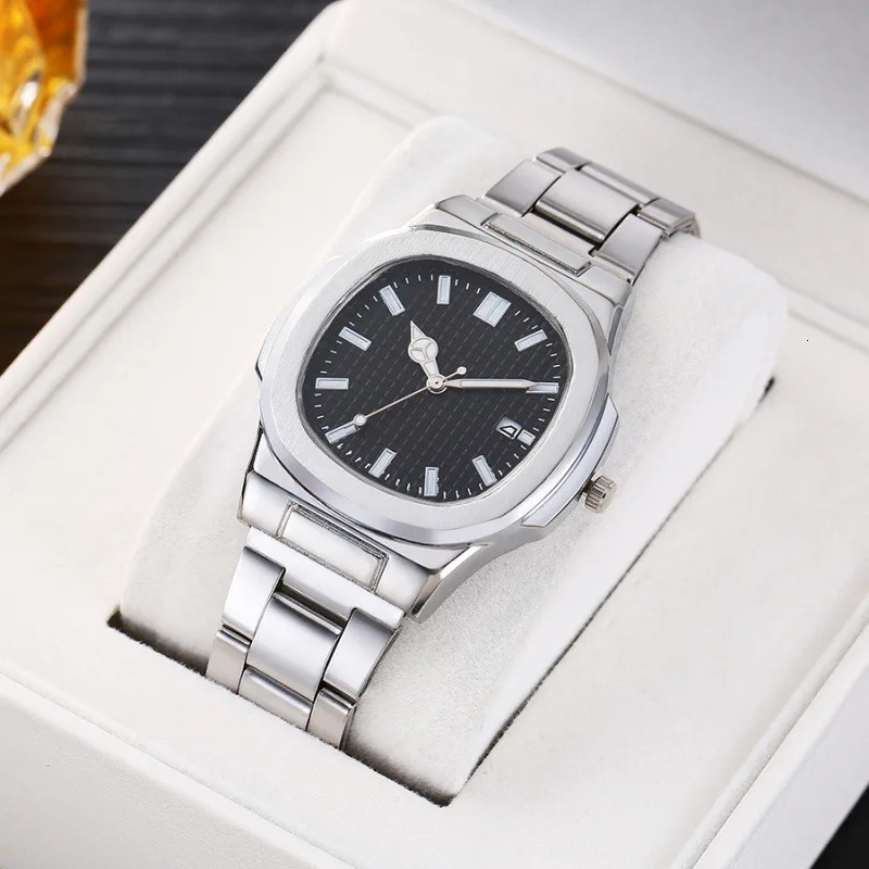 Men Fashion Wristwatches Business ial Stainless Steel Strap Quartz Watch with Calendar for Mens ClockWithout Box 251008