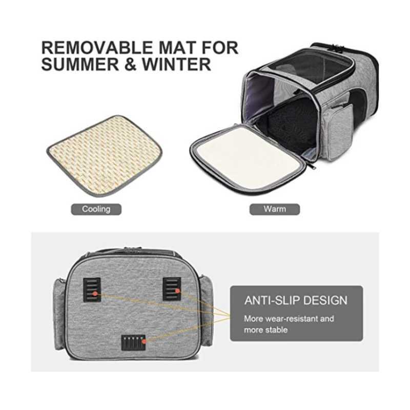 Pet Supplies Out Puppy Backpack Expandable Pet Bag Large Capacity Breathable Portable Cat Backpack Foldable Dog Bag C251013