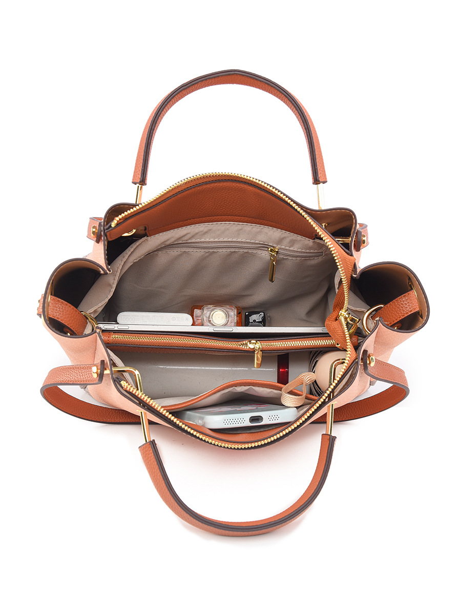 New style bucket for women stylish fashionable large capacity high handbag versatile shoulder and cross body bag new design