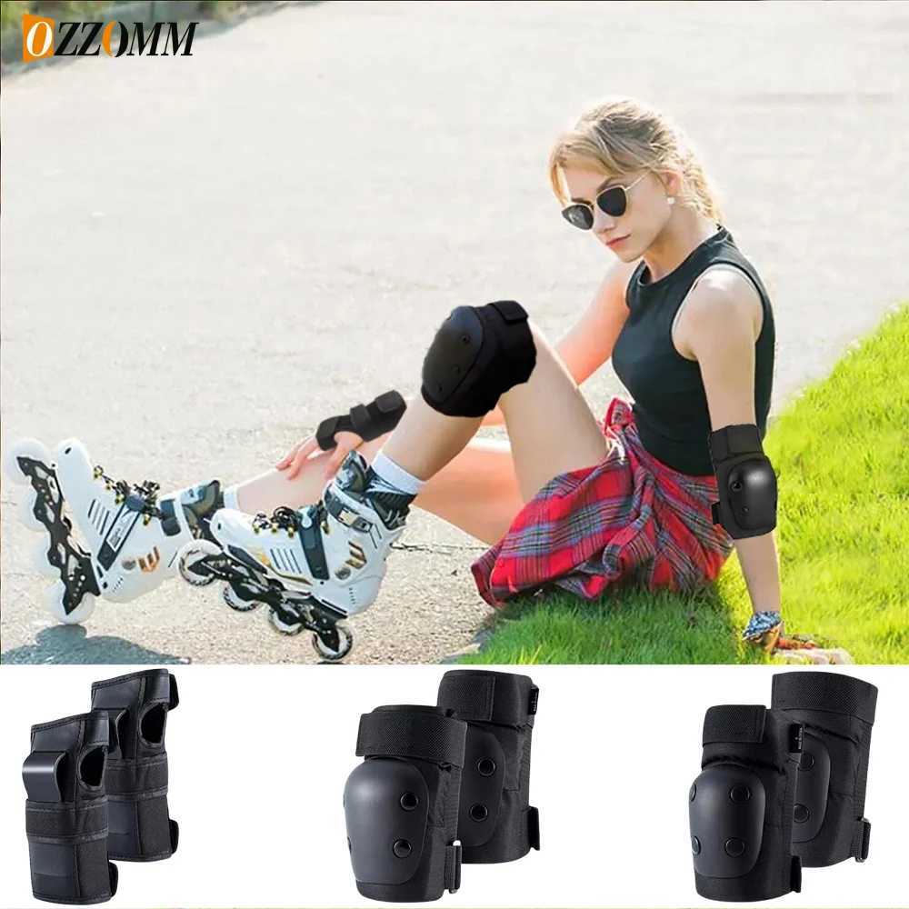 6PcsSet Knee Pads Elbow Pads Wrist Guards 3 in 1 Protective Gear Set for Skateboarding Roller Skating Cycling Outdoor Sports C251013
