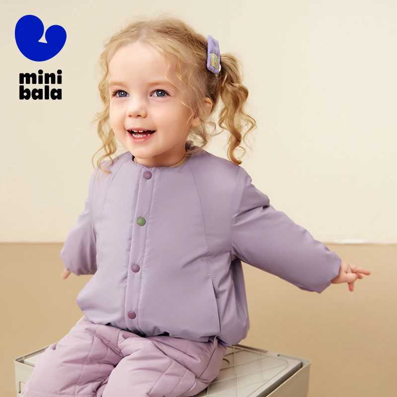 Mini Bala Kids Cotton Jacket 2025 Winter New Warm Padded Coat for Babies and Toddlers C251013