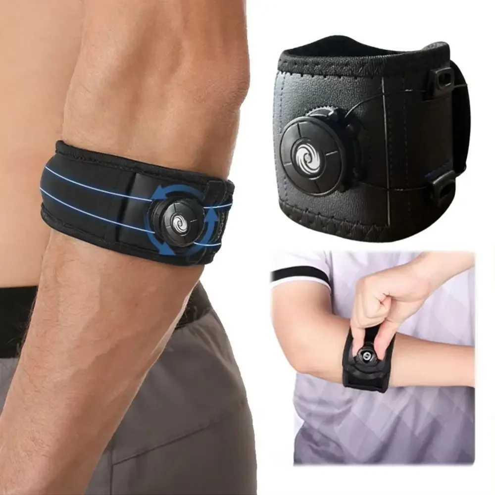 Adjustable pressure knob elbow guard basketball badminton arm guard tennis special joint protection cover for sports and fit C251013