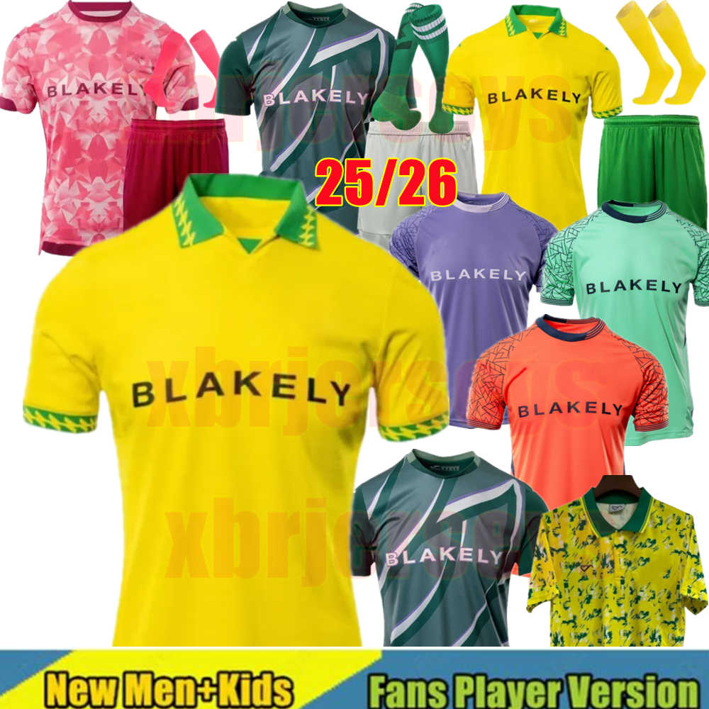 3XL 4XL 25 26 Norwich cities soccer jerseys Special Kit CASSERES DALLINGA CISSOKO SARGENT HUGILL RASHICA MCLEAN 2025 2026 mens KIDS KITS kit football
