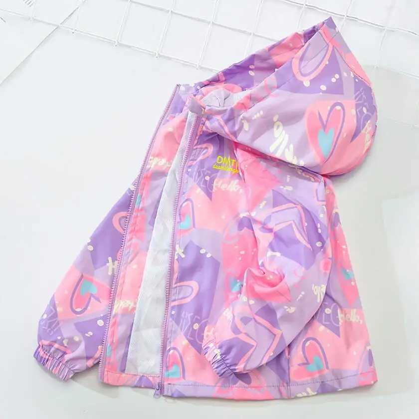 Korean Fashion Jacket For girls Teenager Casual Gradient Hooded Coat Boys Blazer Spring Autumn Windproof Sweet Coats Windbreaker C251013