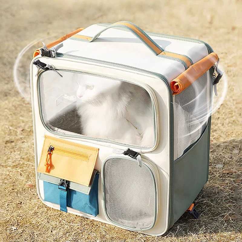 HOOPET Cats Travel Bag Portable Out Pet Trolley Suitcase Universal Small Dogs Bag Cat Backpack Detachable Pet Supplies C251013