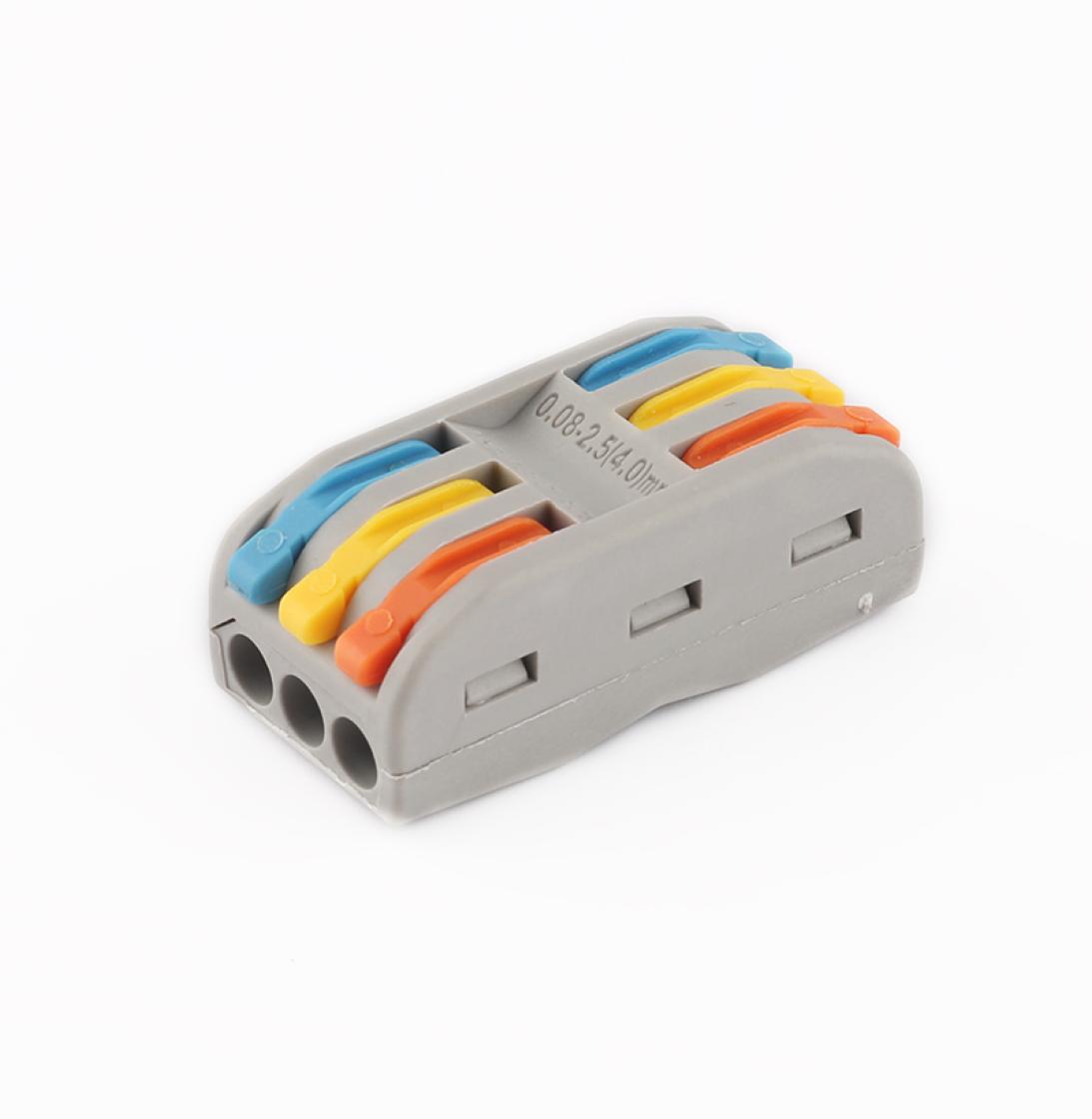 10PCSLOT 222413 SPL3 Compact Wire Connector Conductor Terminal Pushin Terminal Block Universal Wiring Compact Conductors2229191