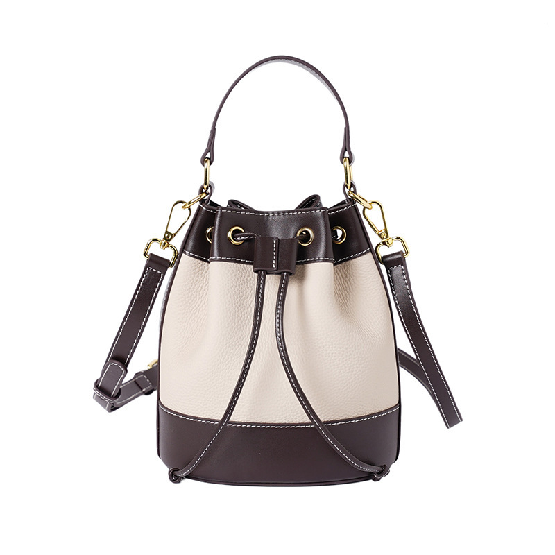 Luxury Bag Spring Summer New 2025 Top Layer Cowhide Fashion Casual Versatile Retro Single Shoulder Bag Designer Bag Crossbody Bag Handbag Bucket Bag