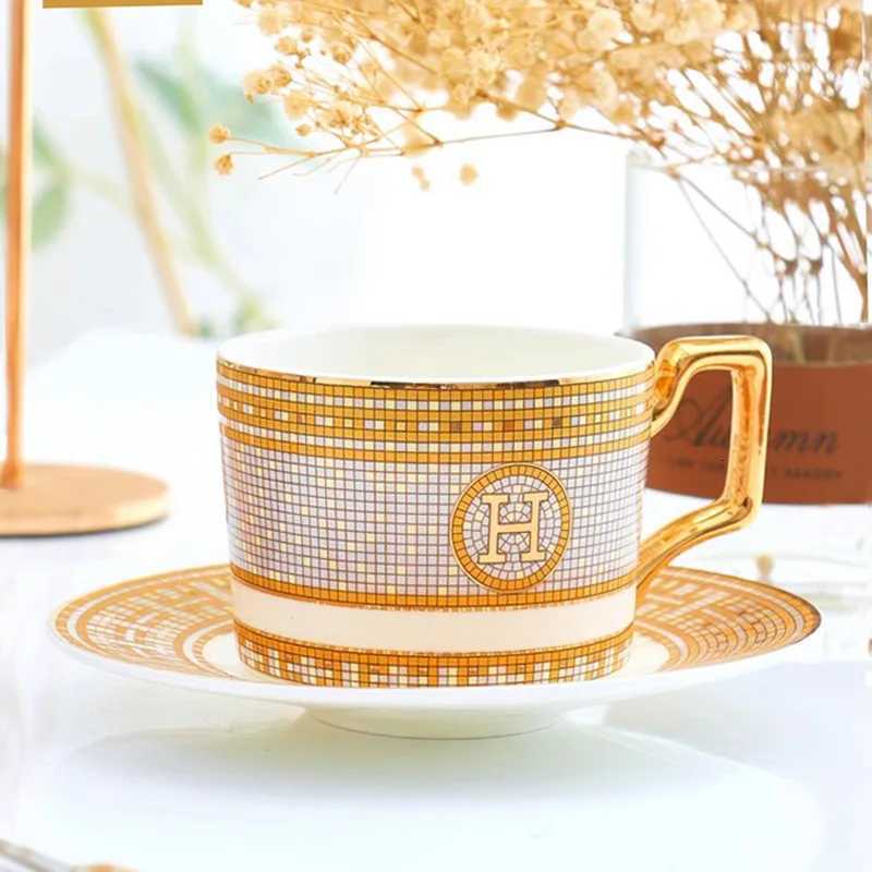 ar and elegant bone coffee cup set European style coffee cup Aima H standard flower tea afternoon tea H251013
